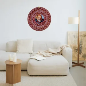 Neem Karoli Baba Aipan Wall Hanging (4)