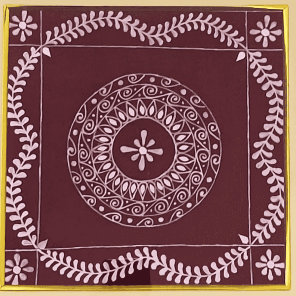 Floral Harmony – Aipan Mandala
