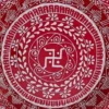 Swastik Aipan Puja Thali