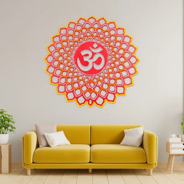 Aipan Om Mandala Art