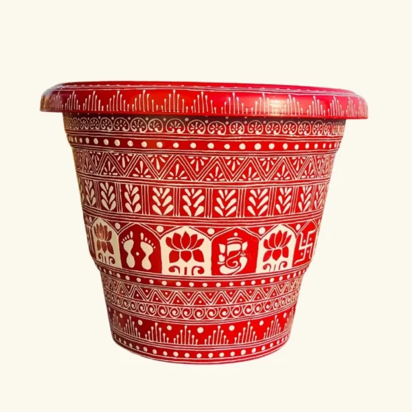 Aipan Tulsi Pot