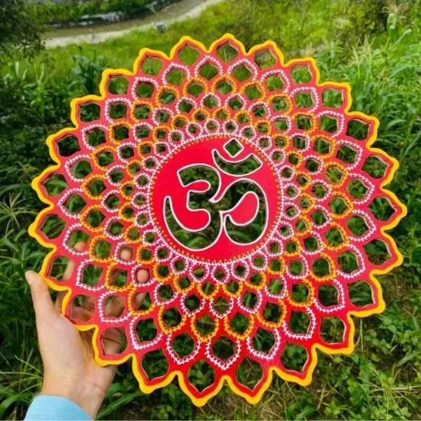 Aipan Om Mandala Art