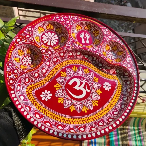 Aipan Pooja thali (2)