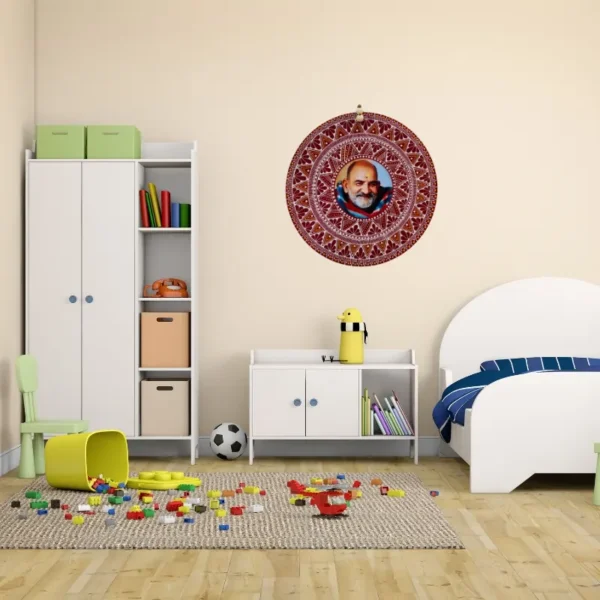 Neem Karoli Baba Aipan Wall Hanging (2)