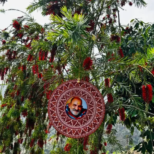 Neem Karoli Baba Aipan Wall Hanging (5)