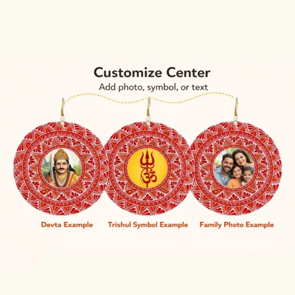 Neem Karoli Baba Aipan Wall Hanging (9)