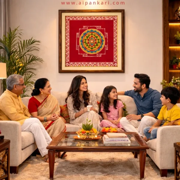 Shree Yantra Aipan Art (3)