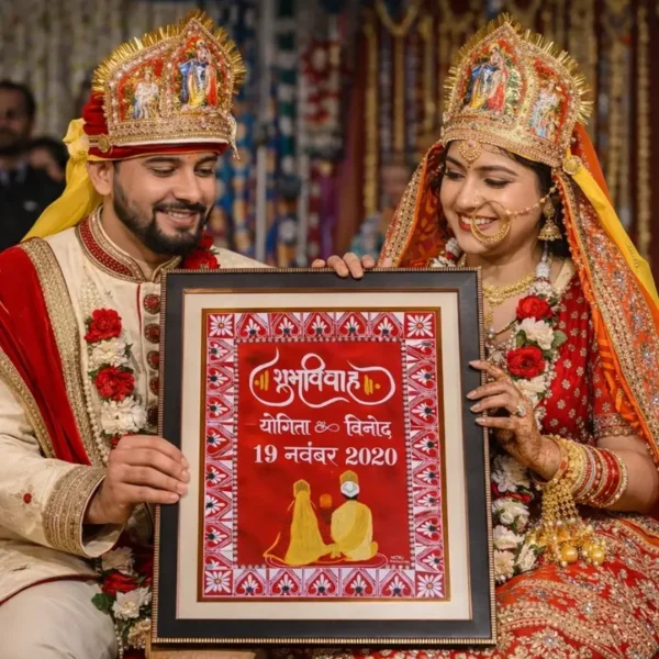 Shubh Vivaah Aipan Frame (4)