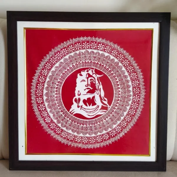 Shiva Aipan Art Frame (1)