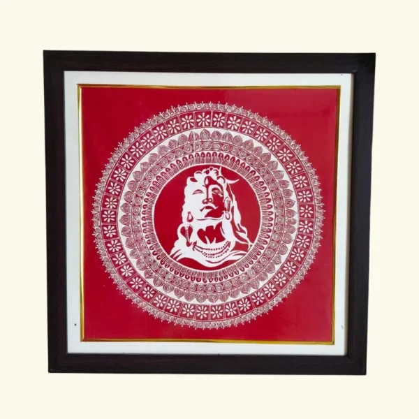Shiva Aipan Art Frame