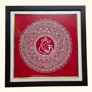 Shree Ganesha Aipan Frame