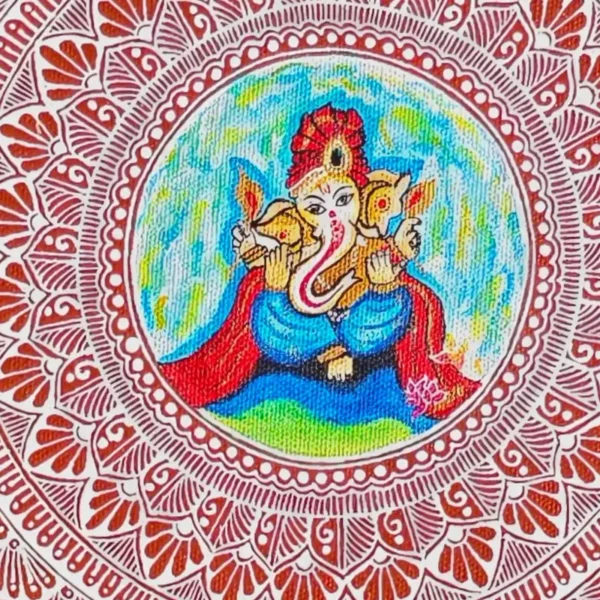 Ganesha Aipan Art (1)