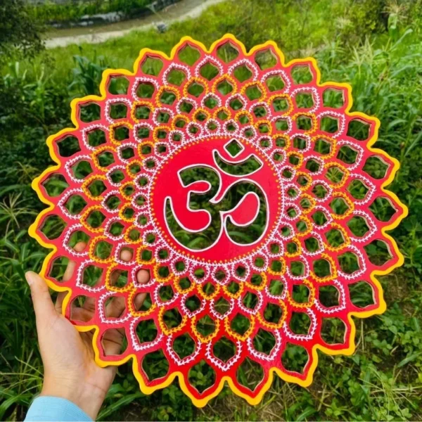 Aipan Om Mandala Art