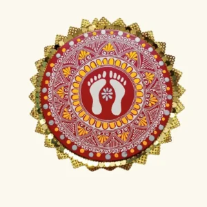 Aipan Wall Hanging – Lakshmi Charan Paduka