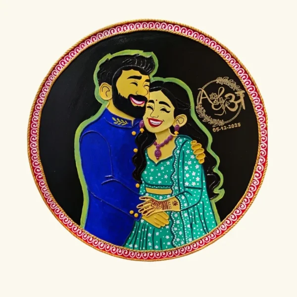 Couple Handmade Wall Art